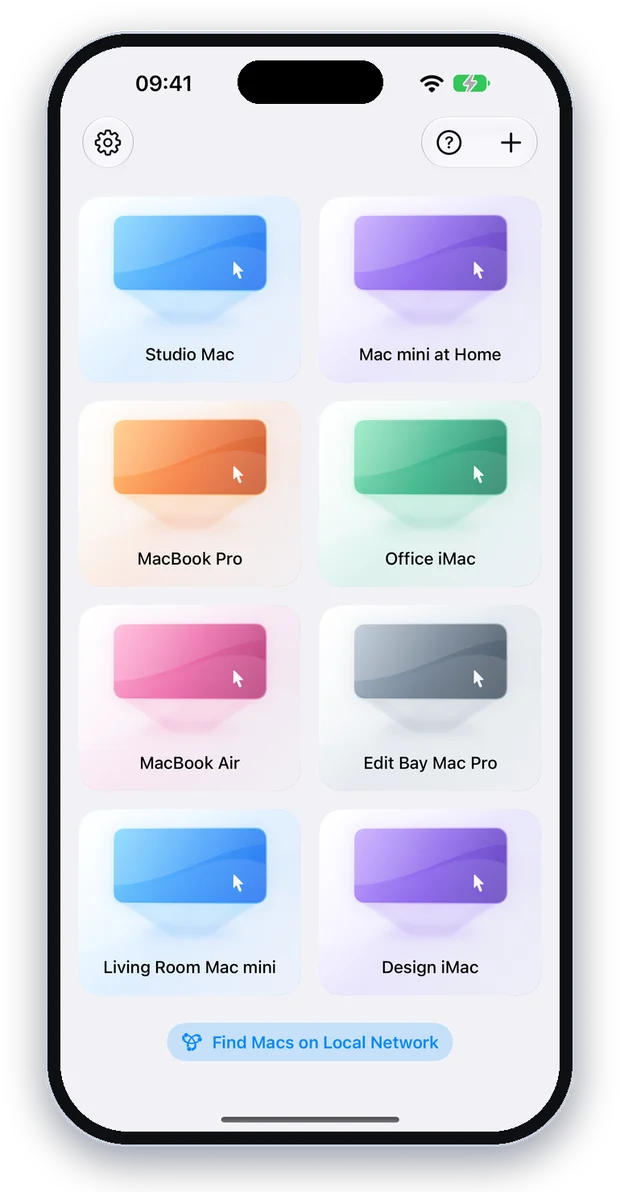 Several Macs in the connection list